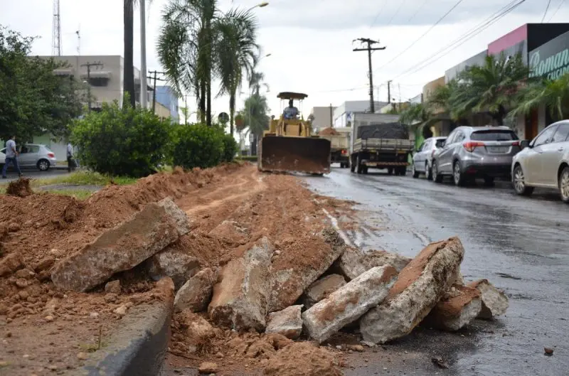 Ciclovia retirada em Goiânia (Foto Assessoria Prefeitura de Goianésia)