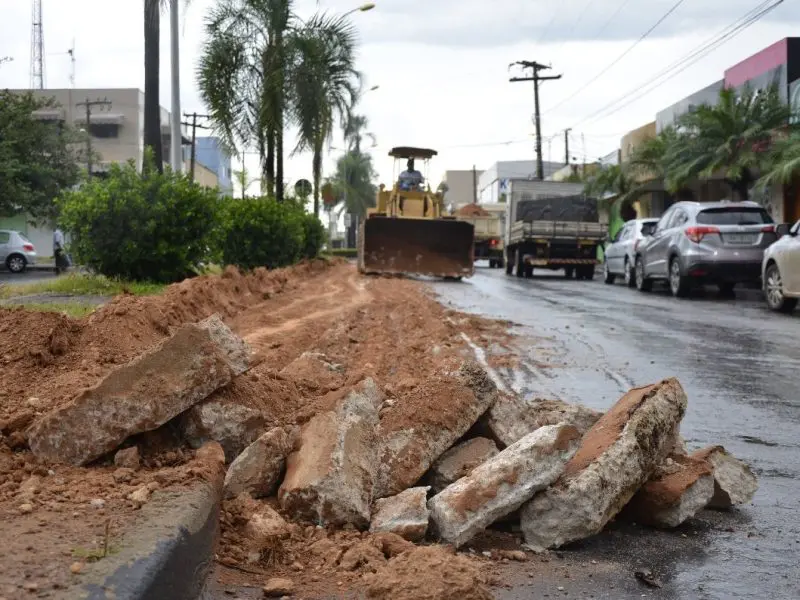 Ciclovia retirada em Goiânia (Foto Assessoria Prefeitura de Goianésia)