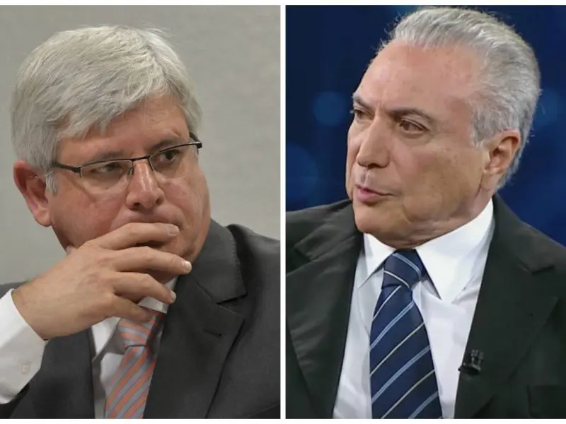 michel temer com rodrigo janot