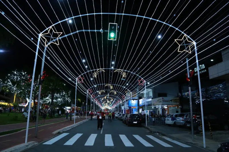 Iluminação de natal de aparecida de goiânia