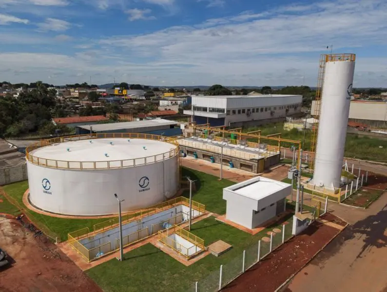 Centro de reservação de água, no Setor Vila Oliveira, em Aparecida de Goiânia. Foto: Divulgação/Prefeitura