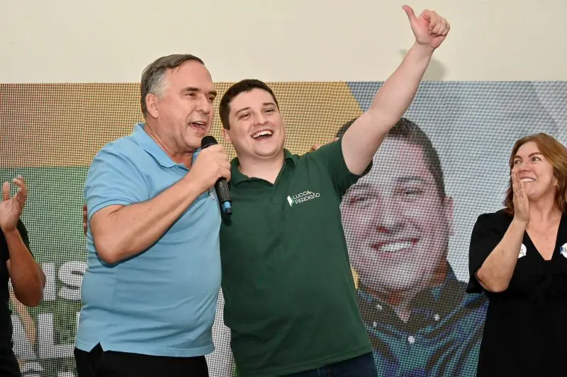 Pré-candidato a prefeito de Goiânia reforça compromisso de mudar os índices de aprendizado na rede municipal durante lançamento de pré-candidatura do vereador Lucca Perdigão