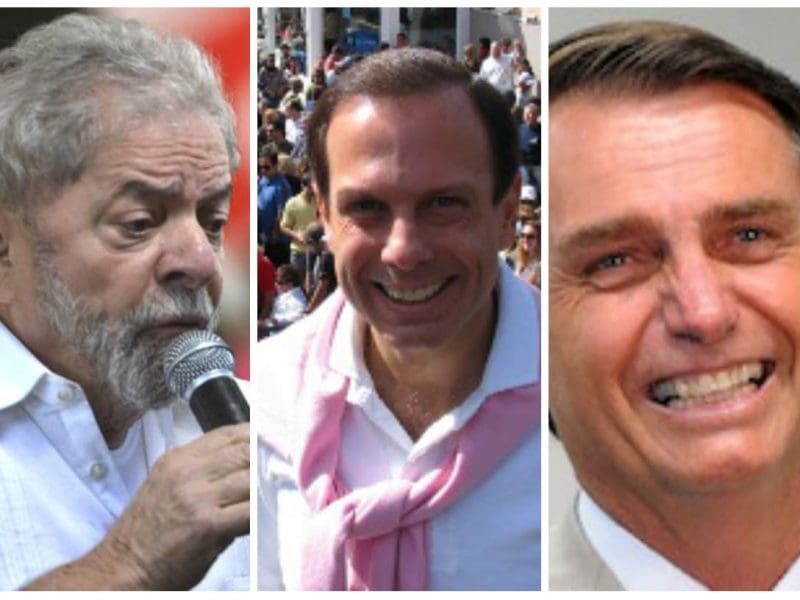 Lula, Dória e Bolsonaro: destaques na pesquisa Vox Populi