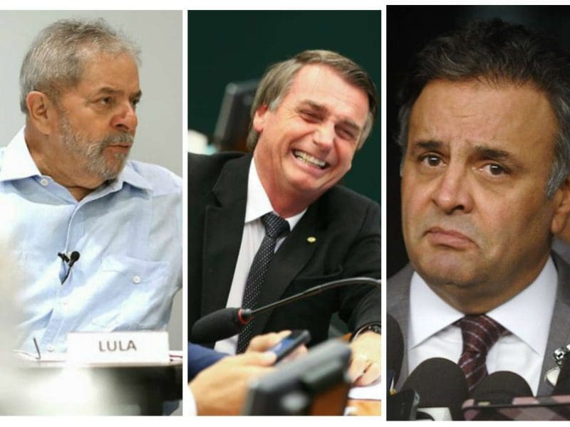 Lula, Bolsonaro e Aécio: Surpresa em MG na eleição para presidente