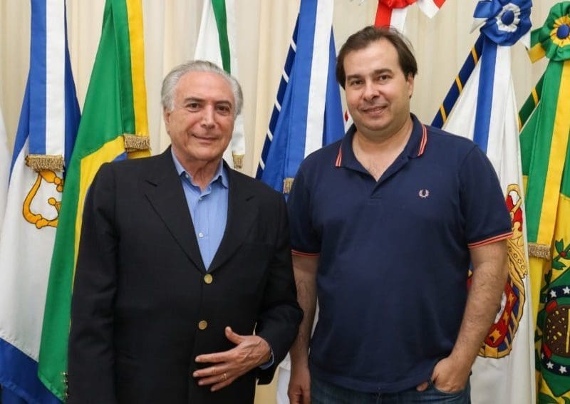 Transmissão de Cargo de Presidente da República, do Presidente Michel Temer para o Presidente da Câmara dos Deputados, Rodrigo Maia. Foto: Alan Santos/PR