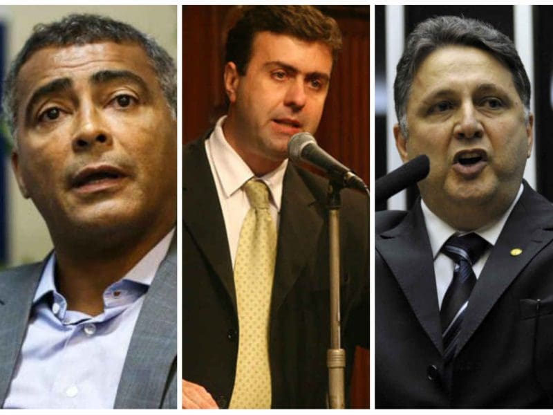 Romário, Freixo e Garotinho: líderes na estimulada