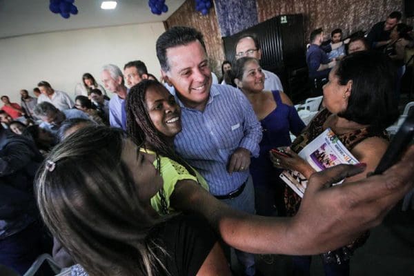 Marconi Perillo, governador de Goiás, em Edealina