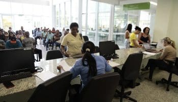 Hall de entrada do hospital de Aparecida de Goiânia (foto divulgação)