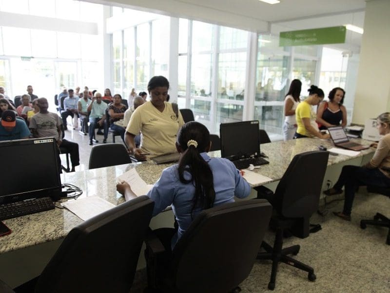 Hall de entrada do hospital de Aparecida de Goiânia (foto divulgação)