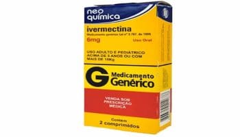 Embalagem de ivermectina do laboratório Neo-Química