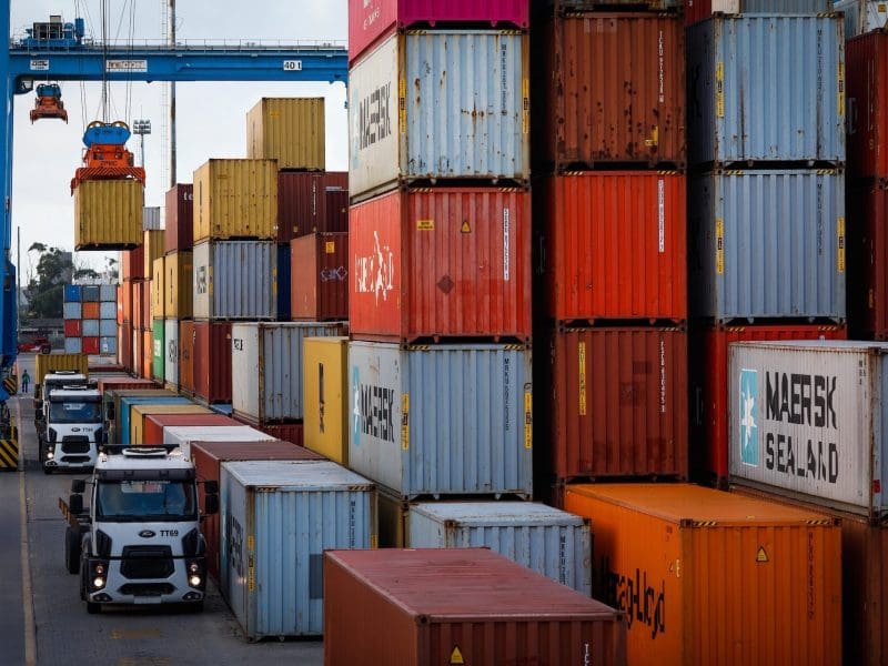 Containers de exportações de produtos