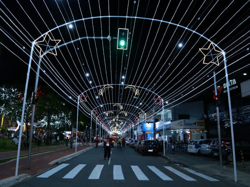 Iluminação de natal de aparecida de goiânia