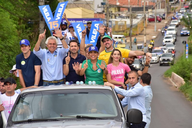 Vilela promove caminhada e carreata ao lado de Caiado, Gracinha, Gustavo e Daniel